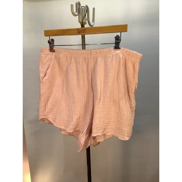 Womens XL Cotton Gauze Button-Down Shirt & Short Loungewear Casual JASON WU - Picture 10 of 13